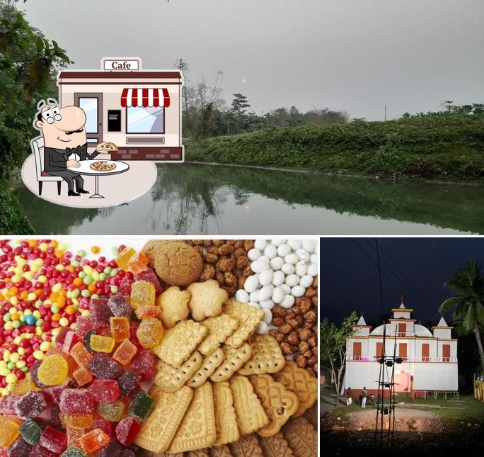 Among different things one can find exterior and food at Nonai Sweets