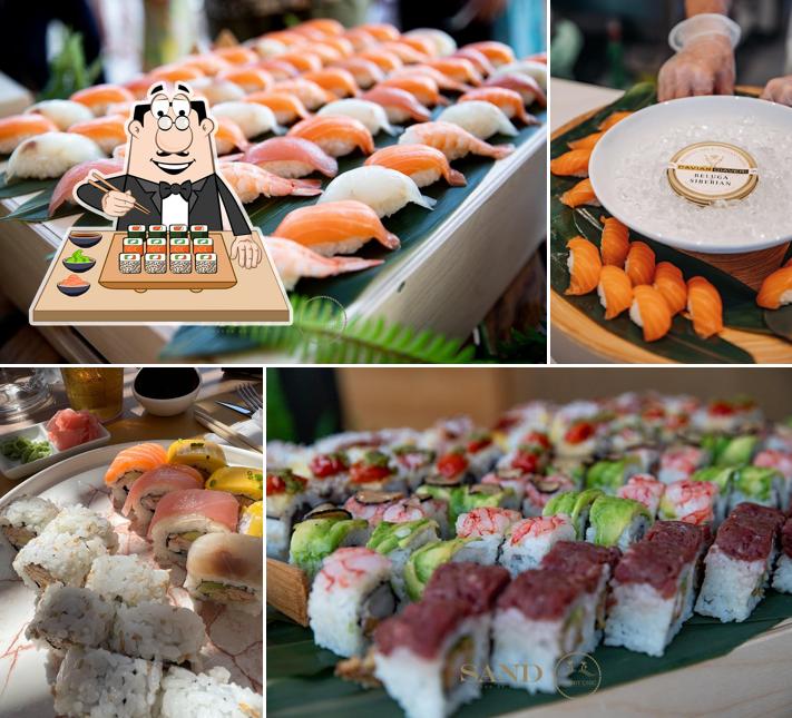 Prova le diverse opzioni di sushi