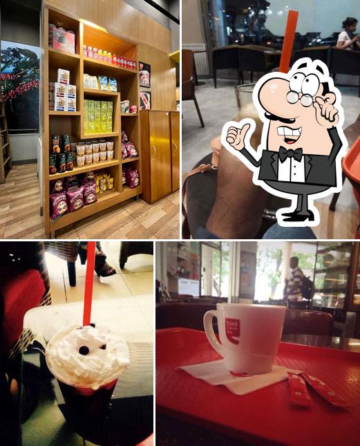 The interior of Café Coffee Day