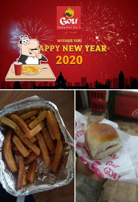 French fries at Goli Vada Pav
