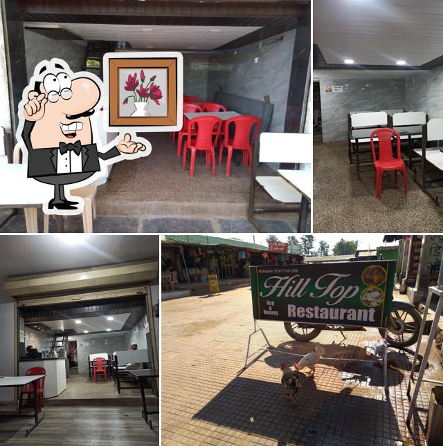The interior of Hill Top Restaurant