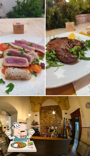 Tra le diverse cose da Ristorante Pizzeria Matanzenu si possono trovare la cibo e bancone da bar