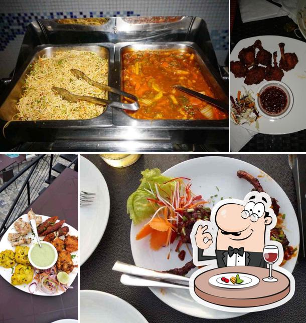 Food at Liqua Rooftop Poolside Bar