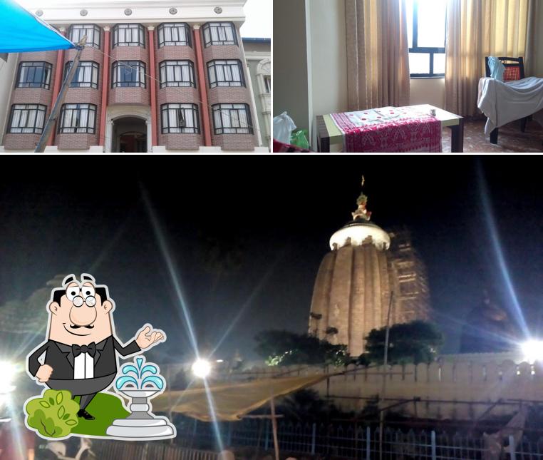 The photo of Assam Jatri Niwas’s exterior and interior
