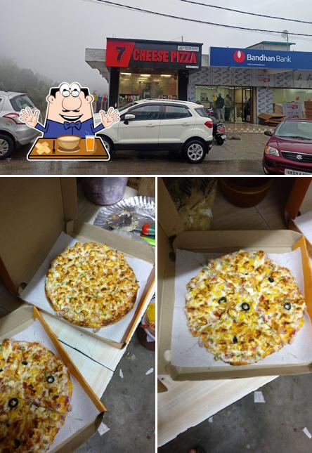 CHEESE PIZZA (PIZZA CORNER) is distinguished by food and exterior