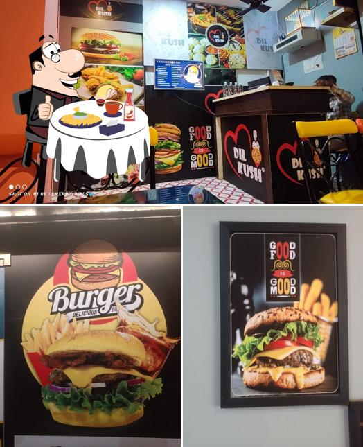 Get a burger at Dil kush
