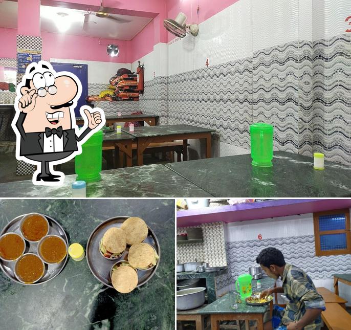 Check out the image showing interior and dessert at Jarman Chachar Hotel