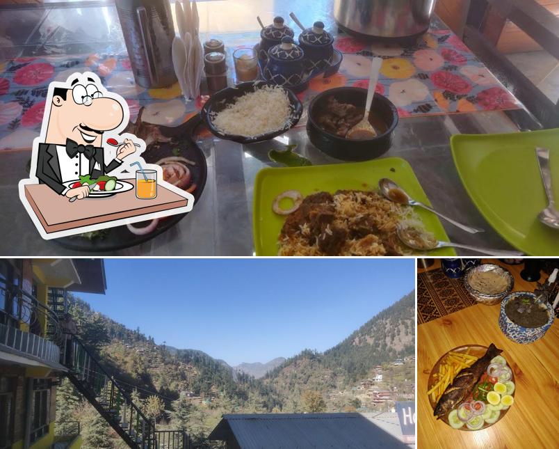 Among various things one can find food and exterior at jibhihighness