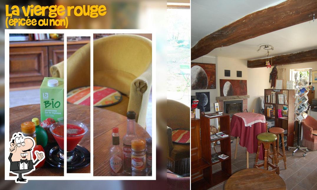 L'intérieur de L'p'tit café chez Denis éditions
