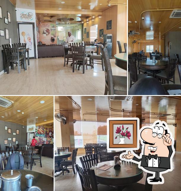 Check out how Samudhra pure vegetarian restaurant looks inside