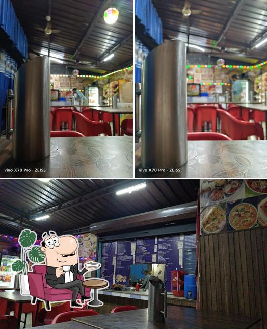 The interior of Akshita Family Restaurant