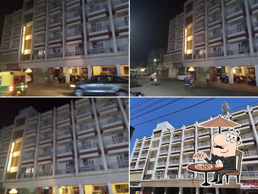 You can get some fresh air at the outside area of Hotel President, Jamnagar