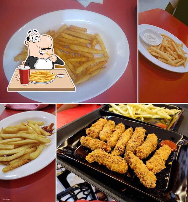 French fries at Laziz Pizza Puttur