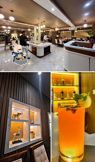 Among different things one can find food and interior at Restaurant Aangor