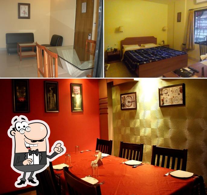The interior of Hotel Rajawas