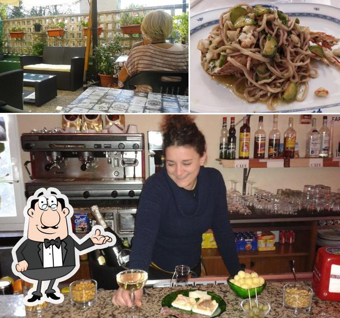 Questa è la foto che mostra la interni e cibo di Trattoria da Carolina Genova