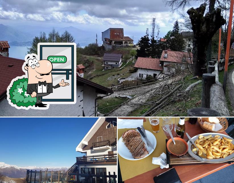 La immagine della esterno e cibo di Albergo Casa della Neve