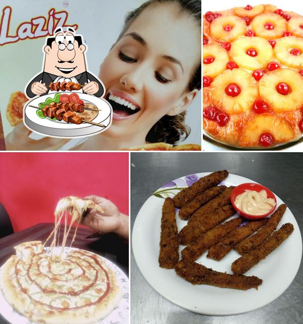 Food at Laziz Pizza