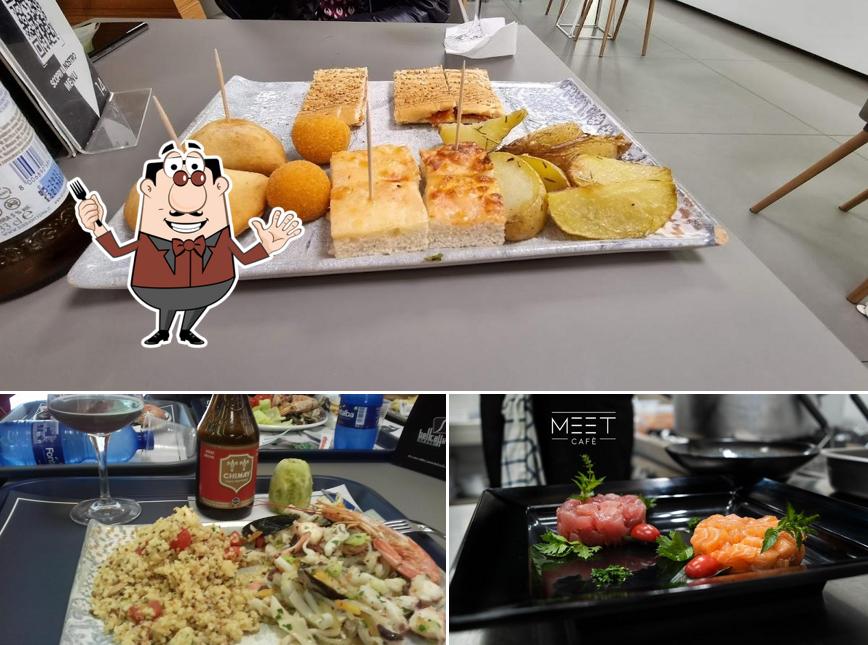 Questa è la immagine che raffigura la cibo e birra di Meet Café