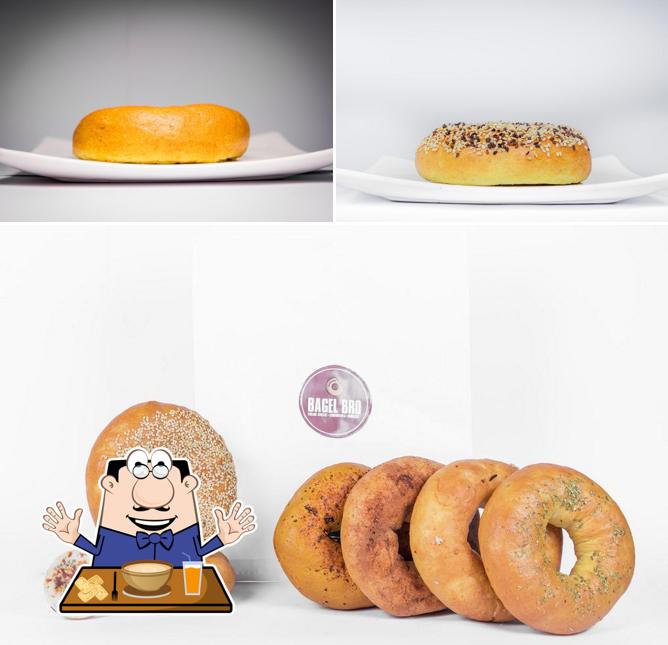 Food at Bagel Bro