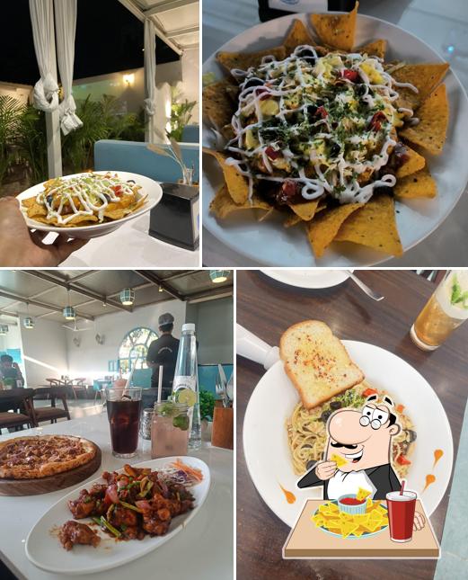 Nachos at Bluebrick Cafe