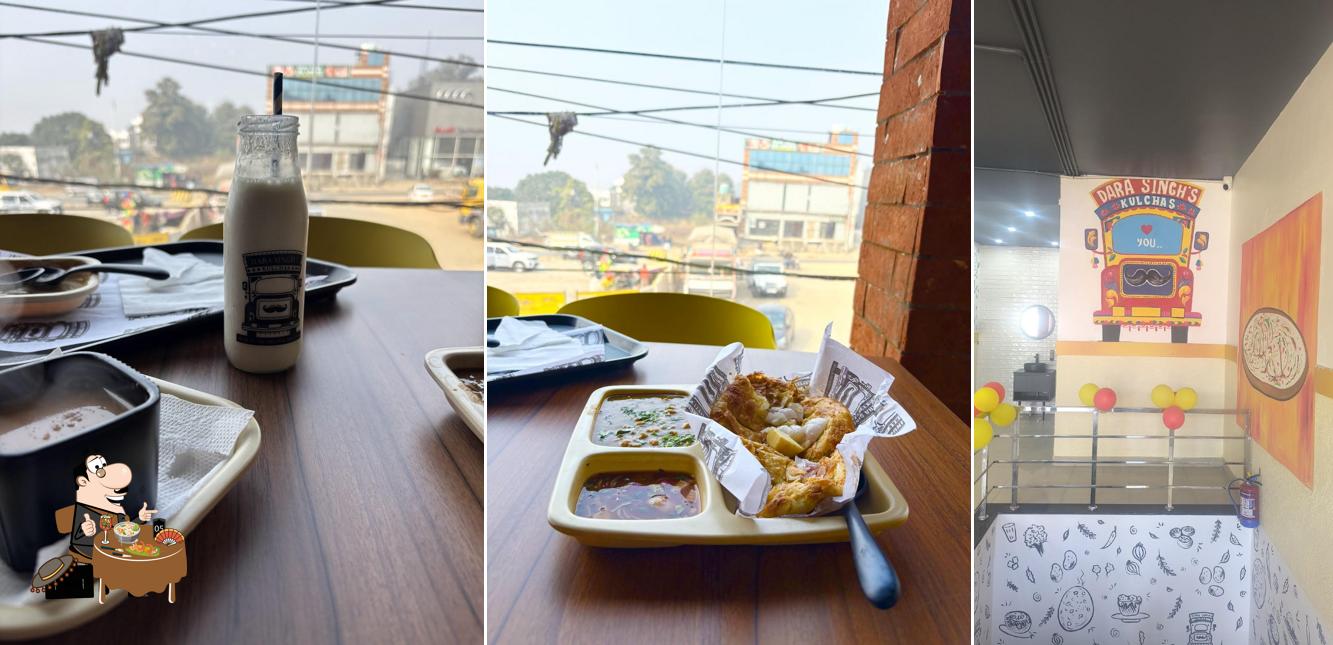 Food at Dara Singh's Kulchas