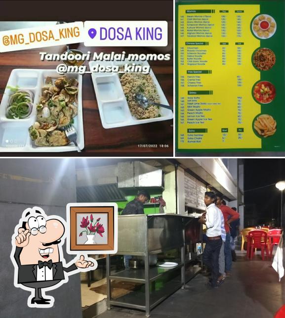 The interior of Dosa King-The Evening Point & Havmor Ice Cream
