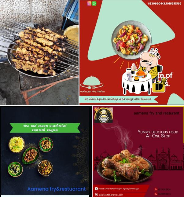 Food at Aamena Fry & Restaurant
