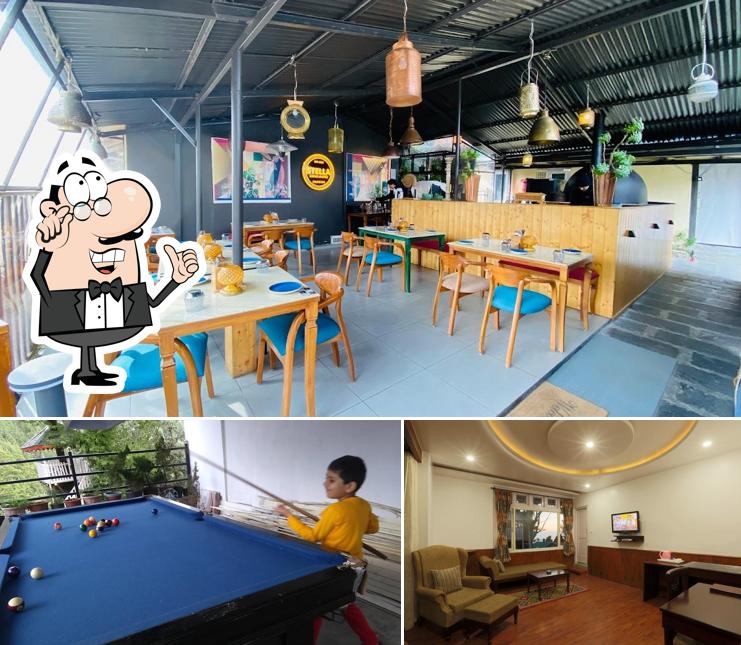 Take a look at the photo showing interior and food at Alps Resort Dalhousie