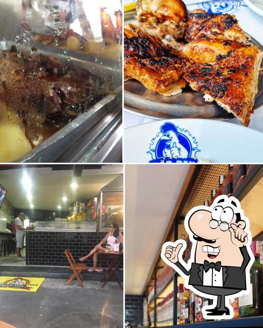A imagem do NA BRASA REX(BRASEIRO)’s interior e comida