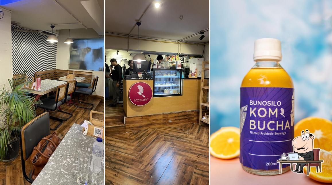 Take a seat at one of the tables at Bunosilo Artisanal Ballygunge