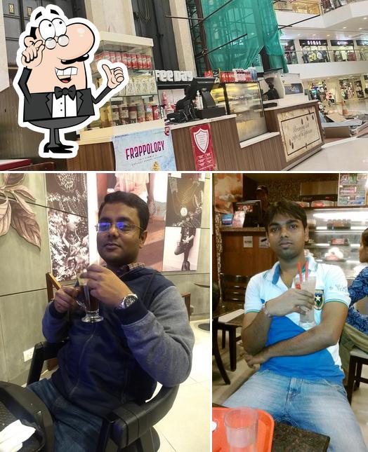 The interior of Café Coffee Day