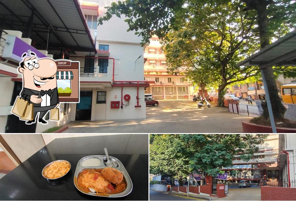 This is the image displaying exterior and food at KARNATAKA BANK CANTEEN