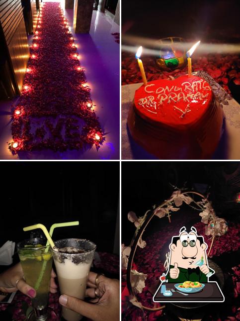Food at Candle Light Date N Dinner