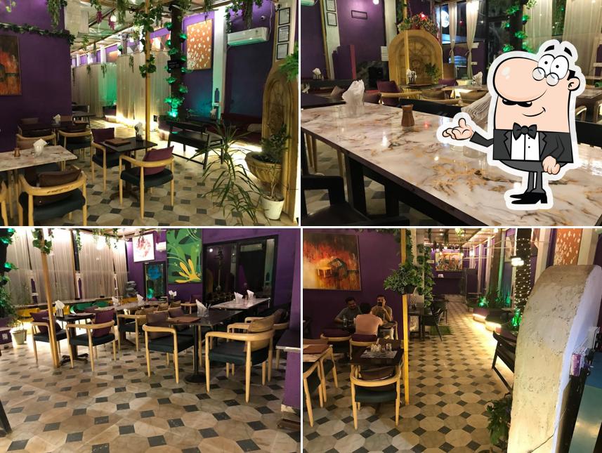 The interior of Lubss Cafe Veg. & Jain Juhu