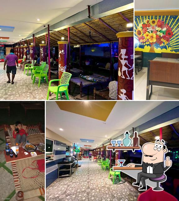 The interior of R Punjabi Dhaba & Family Restaurant