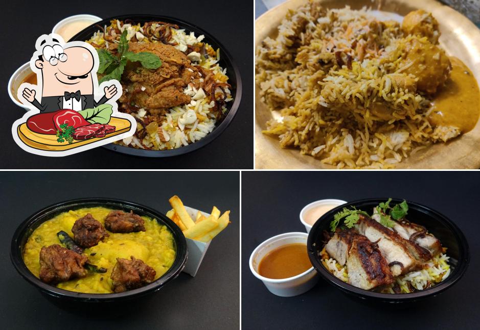 Order meat dishes at Numaish Biryani