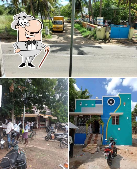 The exterior of Venkateswara Snacks Corner