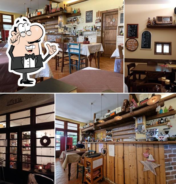 Gli interni di Osteria 51