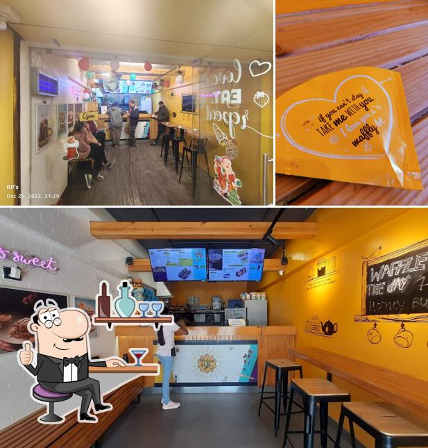 Check out how The Belgian Waffle Co. looks inside