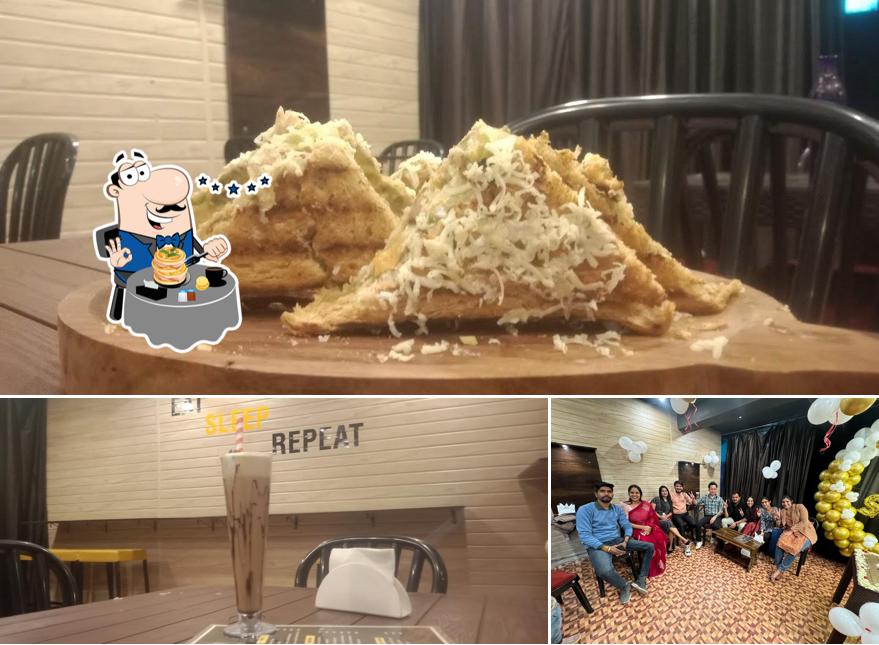 The picture of food and interior at KD's cafe