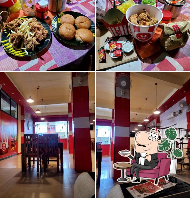 Take a look at the photo depicting interior and food at Chiqby Fried Chicken Pravinkoodu