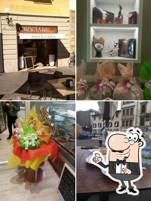 Gli interni di Crociani pasticceria