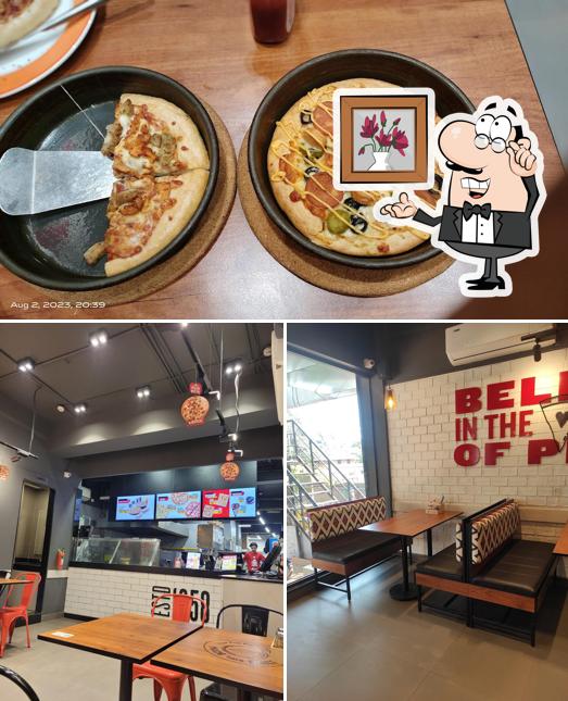 The interior of Pizza Hut Chakuvetty, Kottakkal