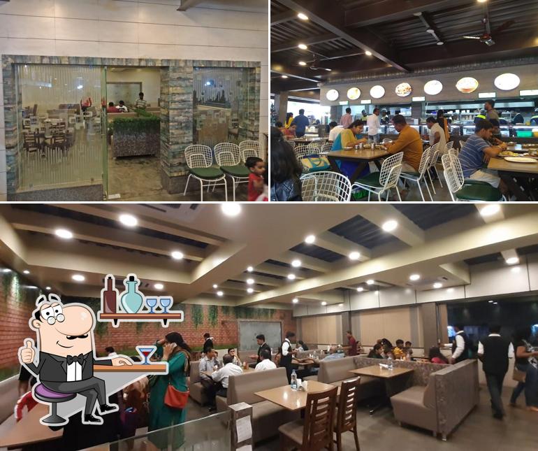 The interior of Raga banquet hall Udupi Garden Sanjay Nagar