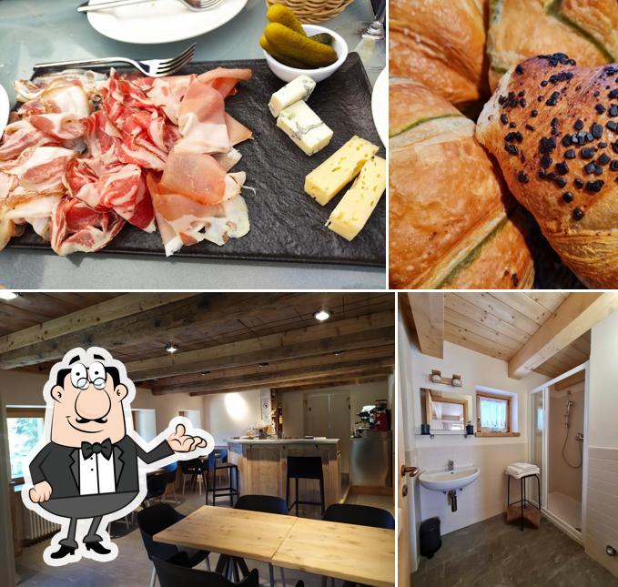 La interni e cibo del ristorante