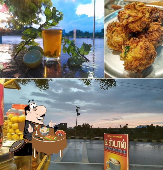 Food at Bypass cafe restaurant