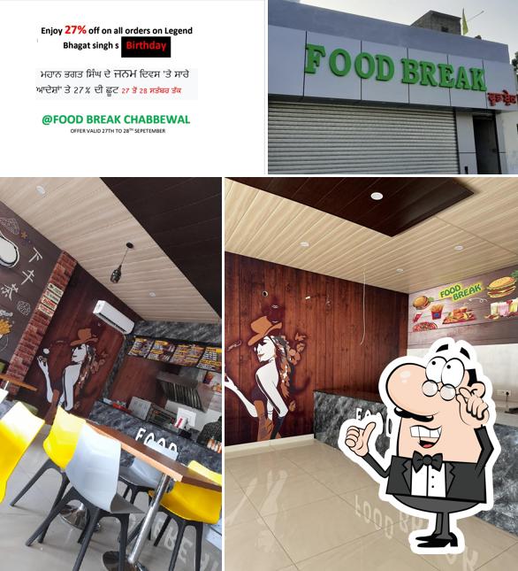 The interior of Food Break