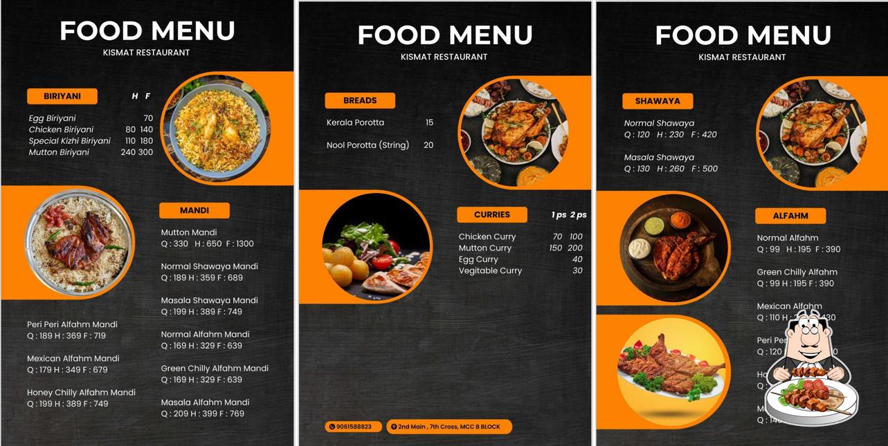 Food at KISMAT RESTAURANT