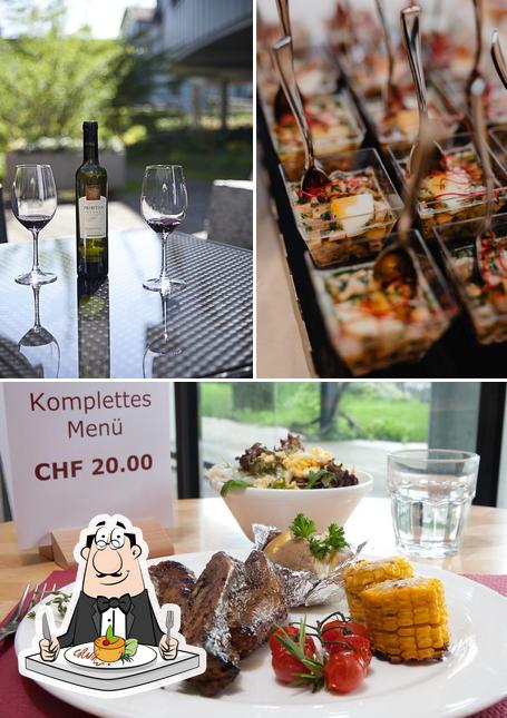 La cibo e vino del ristorante